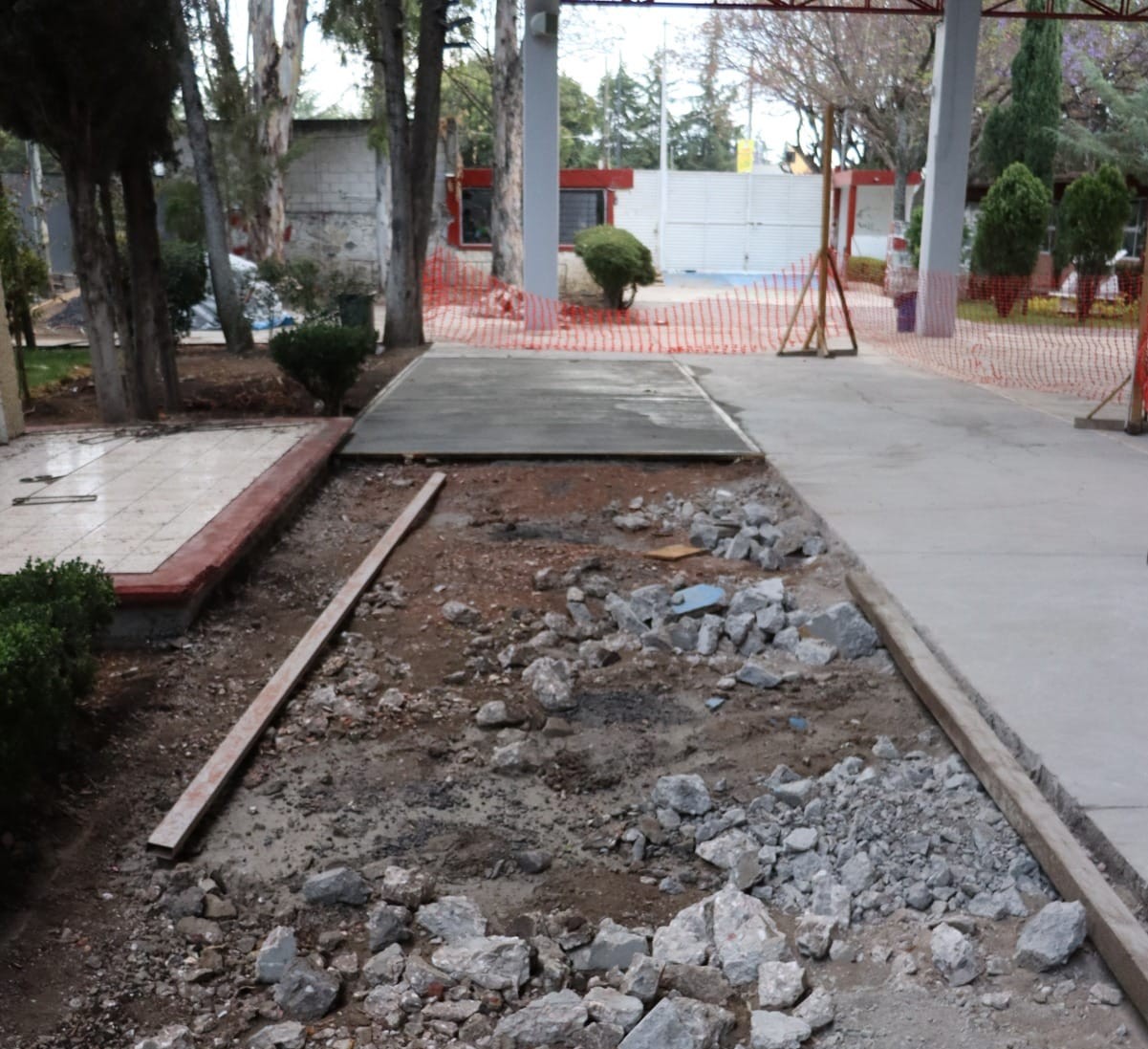 Área deteriorada del piso